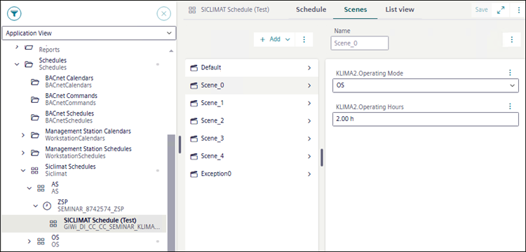Scenes in Flex Client
